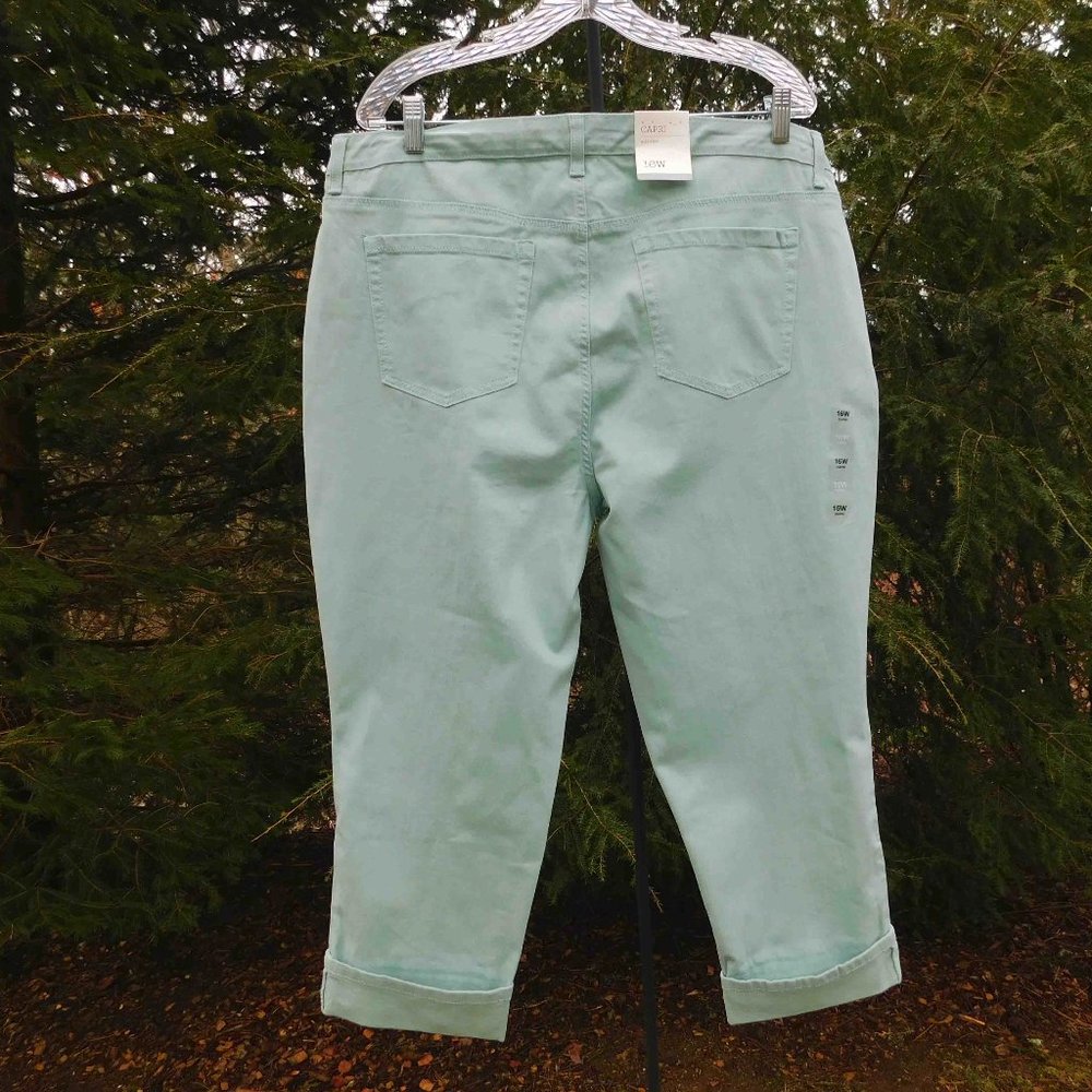 Style & Co Plus 16W Curvy Stretch Capri Jeans NWT - Picture 2 of 5